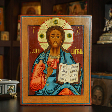 Купити старовинну ікону Ісуса Христа
