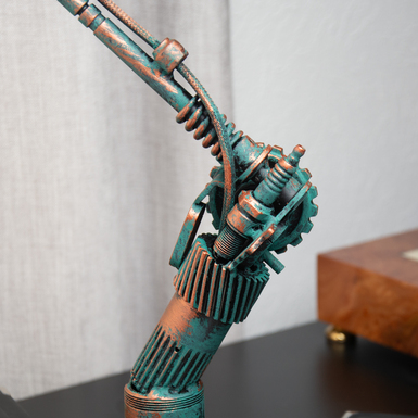 лампа з металу фото