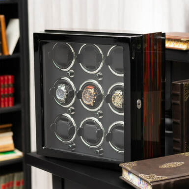 wow video Скринька для автопідзаводу 9 годинників EdelWeiss від Asen