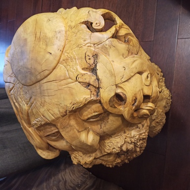 дерев'яна скульптура «Равін» фото