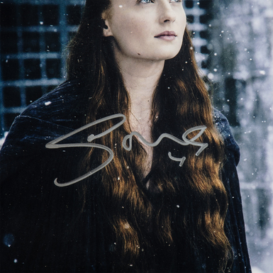 автограф актрисы сериала "Игра престолов" Софи Тернер фото 1