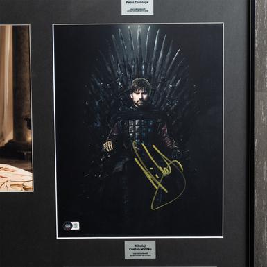 60_Коллаж сертифицированных автографов актеров сериала "Игра престолов" фото 1