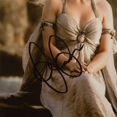 сертифицированный автограф Эмилии Кларк фото 1