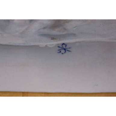 Stamp on the figurine photo