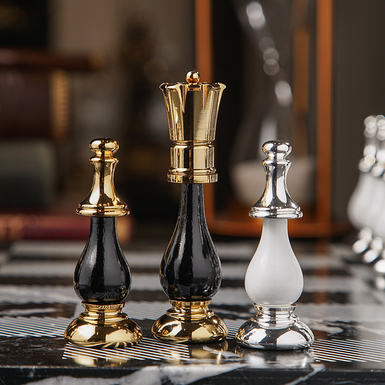 chess with gilding photo