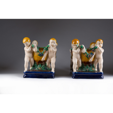 Путти несущие чаши фото