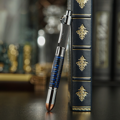 Кулькова ручка "Sniper" ручної роботи з ювелірної смоли від Kaminskiy Studio фото