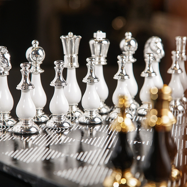 wow video Elite chess set "Carrara Prestige"