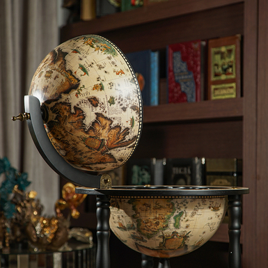 дерев'яний глобус бар фото 1
