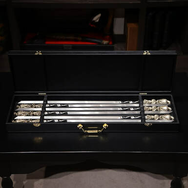 Набор шампуров фото