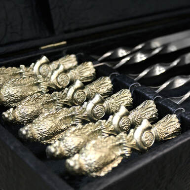 Ручки шампуров с орлами фото