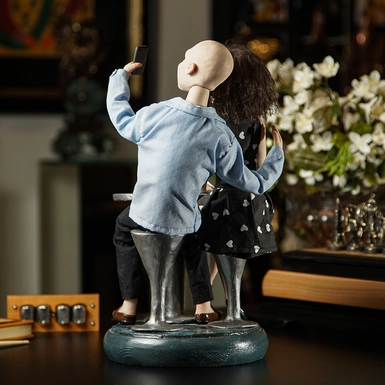 wow видео Куклы ручной работы "Селфи влюбленных"