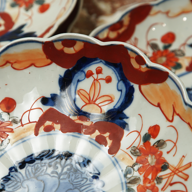 фарфоровые тарелки в стиле Имари, Япония фото 1