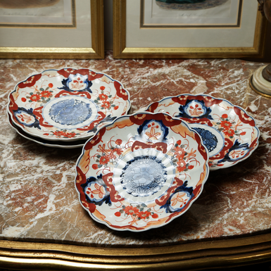 Винтажные фарфоровые тарелки  конец 19 века фото 1