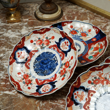 купить набор винтажных Японских тарелок фото 1