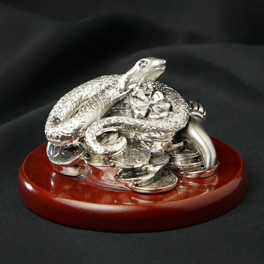 silver plated statuette photo