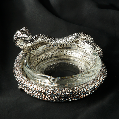 срібна попільничка фото