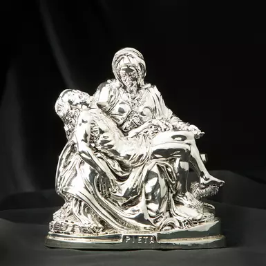 silver plated statuette photo