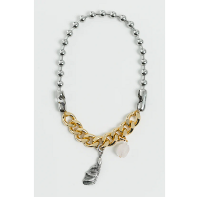 Кольє "ESTER GOLD" із кварцем та підвіскою від SAMOKISH фото