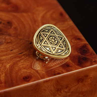 Brooch in interior photo