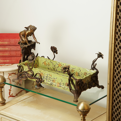 Винтажное кашпо, Франция, начало 20 века фото