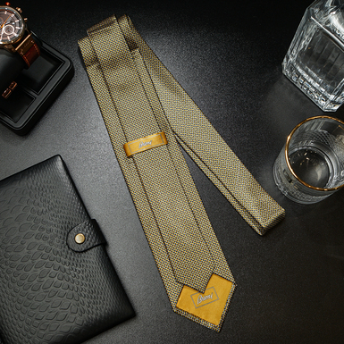 Чоловіча шовкова краватка ручної роботи "The Sun" від Brioni фото