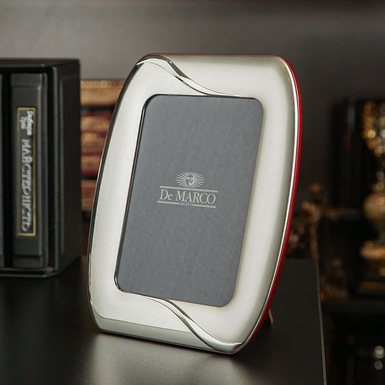 Photo frame made of thin layer of silver photo