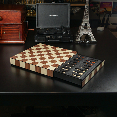 шахматная доска с местом хранения фигур фото 1