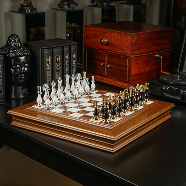 дерев'яні шахи фото 