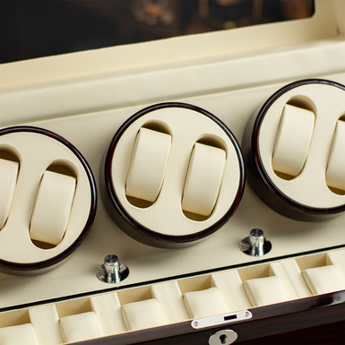 Luxury watch winder box for mechanical watches