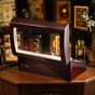 Watch winder box with LED lighting