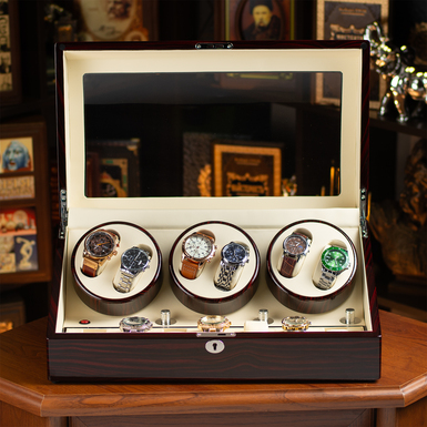 Watch winder box with silent motor
