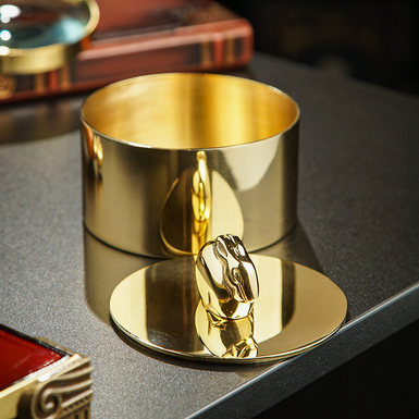 Скринька з полірованої латуні фото 1