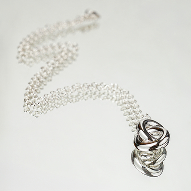 Подвеска из посеребренной стали фото 1