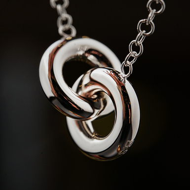 подвеска из двух колец фото 1