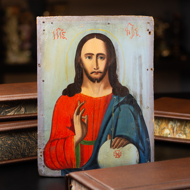 Купити старовинну ікону Ісуса Христа
