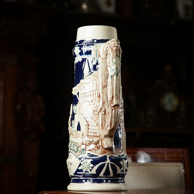 бокал с лепкой фото