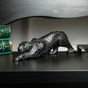 Black crystal figurine "Panther" by Lalique photo