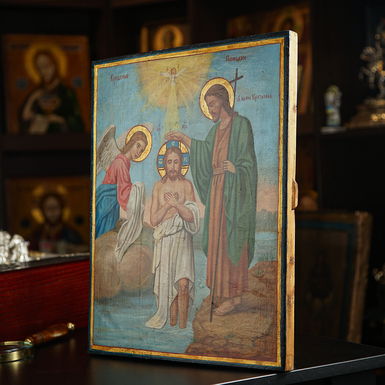 Купити старовинну ікону Ісуса Христа