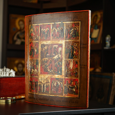 Купити старовинну ікону Ісуса Христа