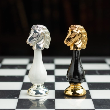 wow відео Елітні шахи з позолотою "Sage" від Italfama