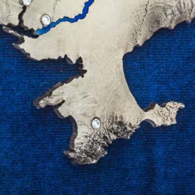 коллаж с посеребрением фото