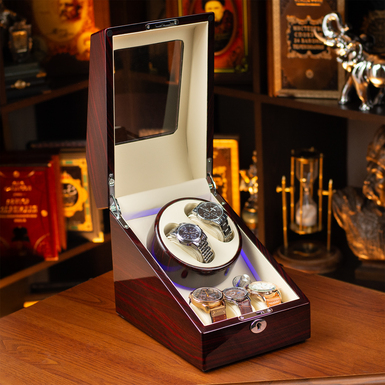 Дерев'яний кейс для годинника фото