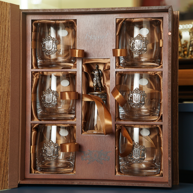 Набір з 6 склянок та 1 штрафної чарки фото