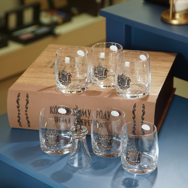 Склянки з гербом України фото