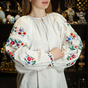 Вишиванка з фабричного полотна фото