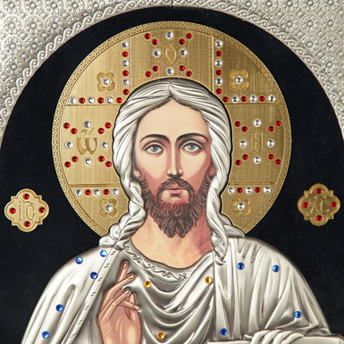 Серебряная икона фото