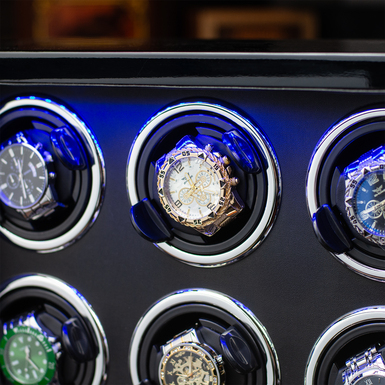 шкатулка для часов с кожаной обивкой фото