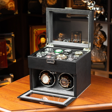 чорна скринька для годинника фото