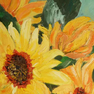wow video Painting by O. Krylova "Sunflowers"